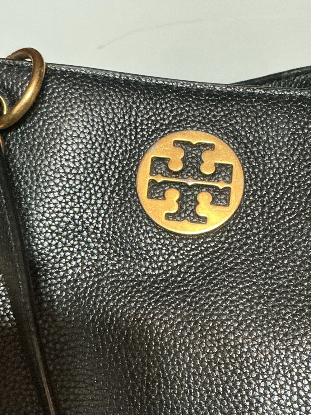Tory Burch Satchel Black Pebble Leather - Picture 5 of 7